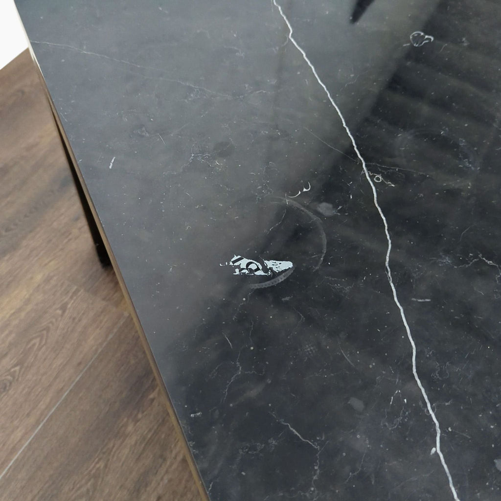 Parsons Black Marble coffee table 

60 x 36

(already wrapped for moving)