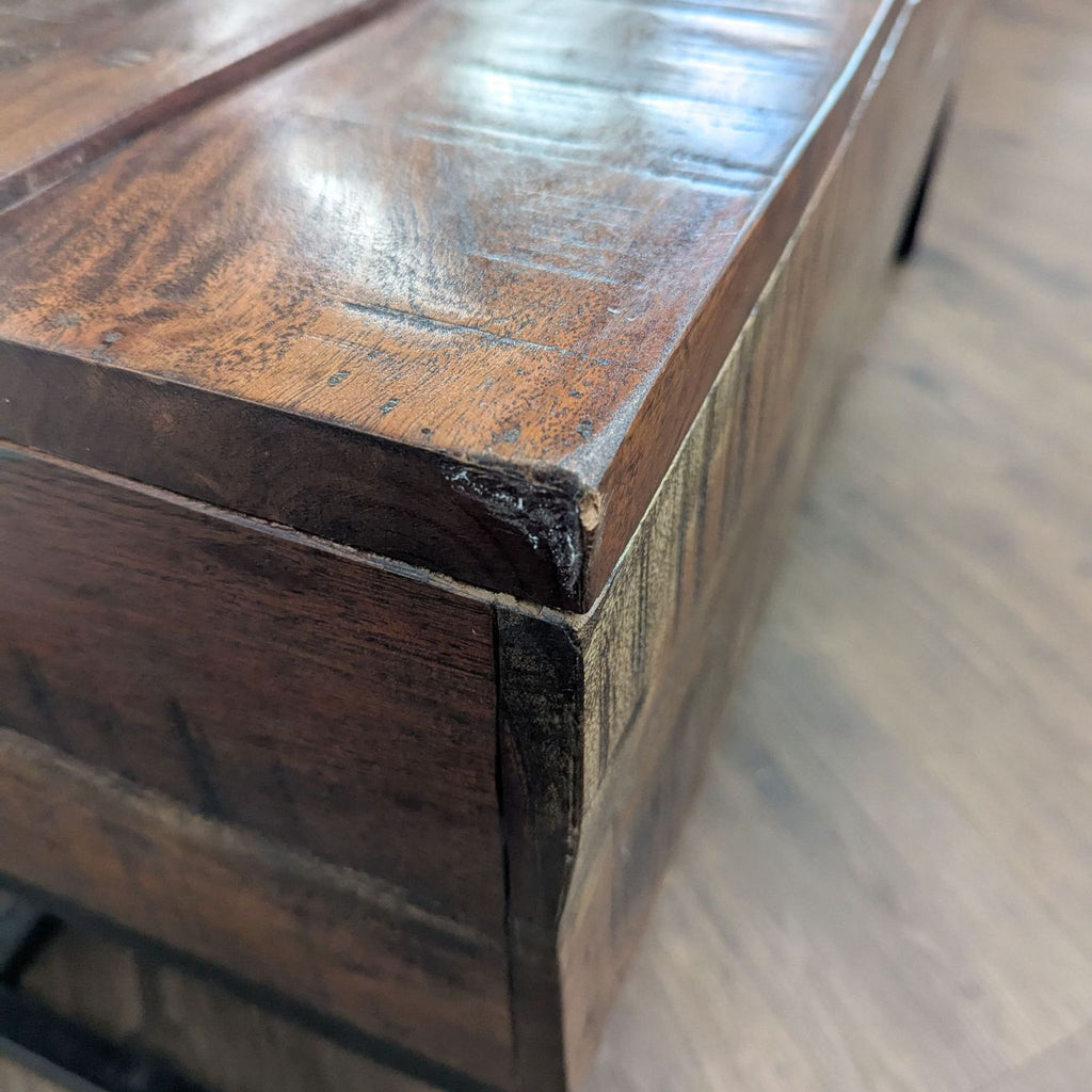 Signature Design by Ashley Reclaimed Wood Lift-Top Coffee Table with Storage