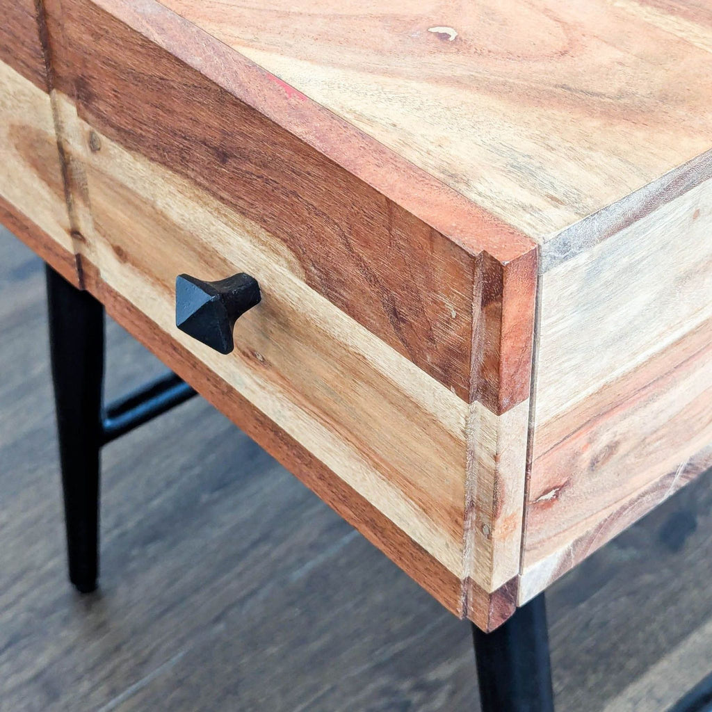 One Drawer Reclaimed Wood Nightstand