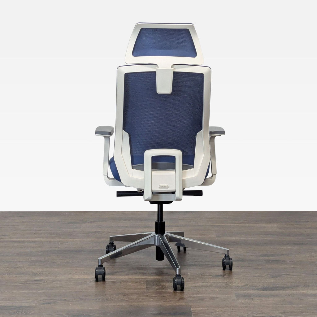 Uplift Envoke Blue Ergonomic Office Chair with Adjustable Headrest