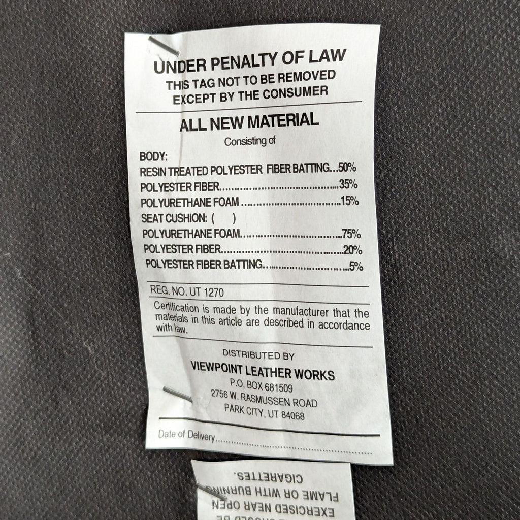 Viewpoint Leather Works Classic Leather Loveseat with Rolled Arms and Stud Accents