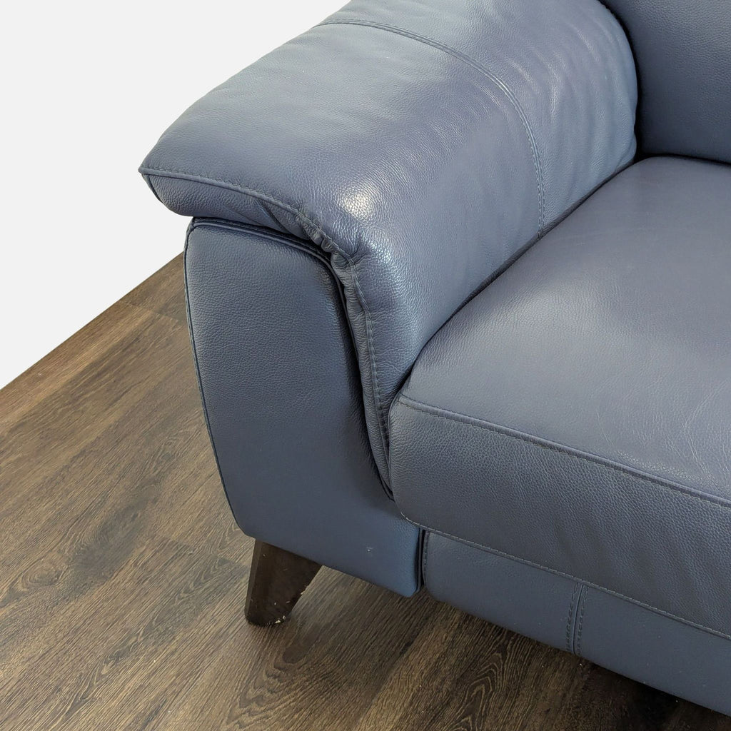 Couch is electric and each side reclines with button on sides to almost flat.
7ft x 3 ft