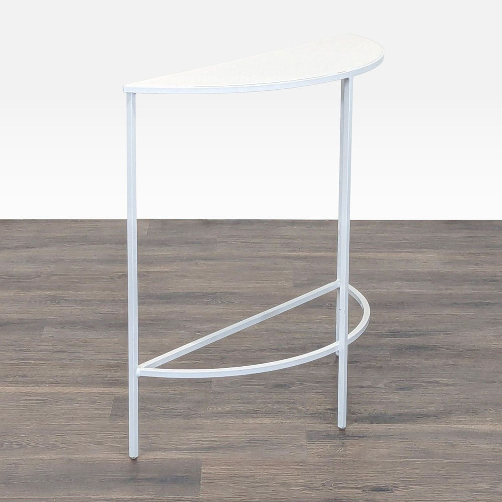 Metal Demilune Console Table