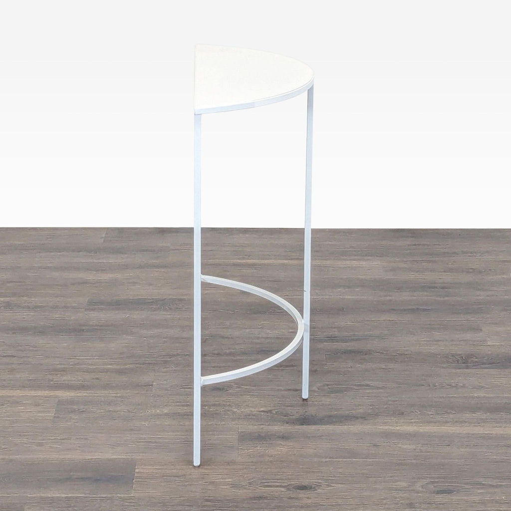 Metal Demilune Console Table