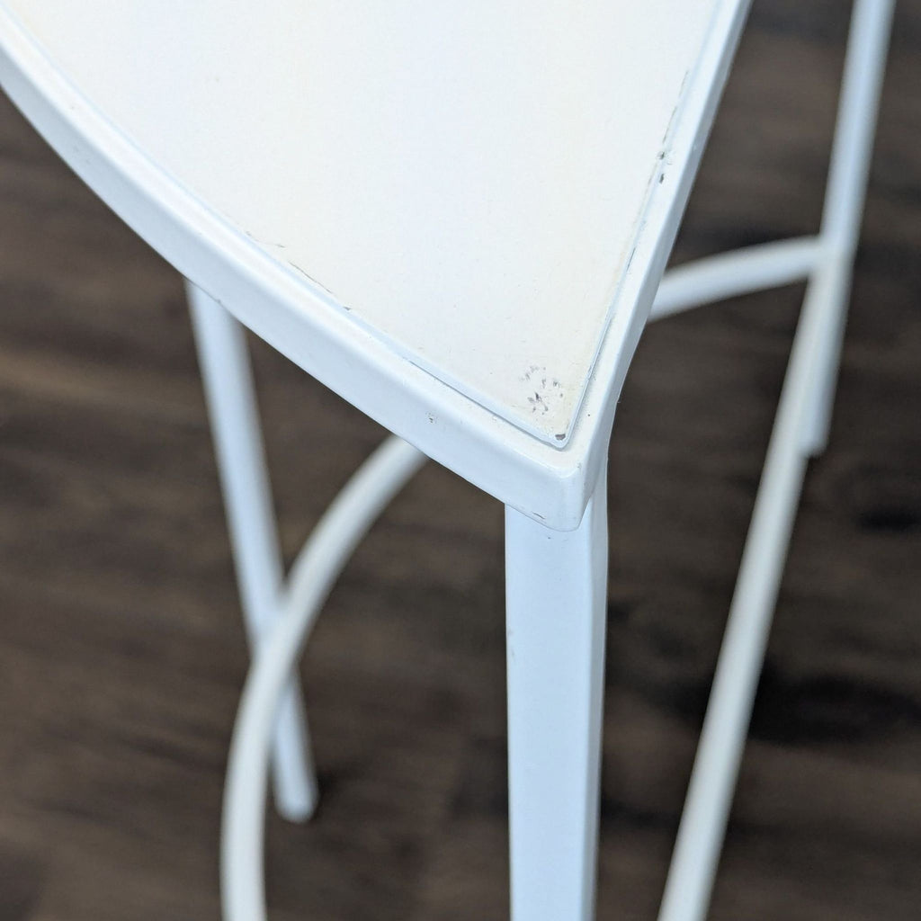 Metal Demilune Console Table