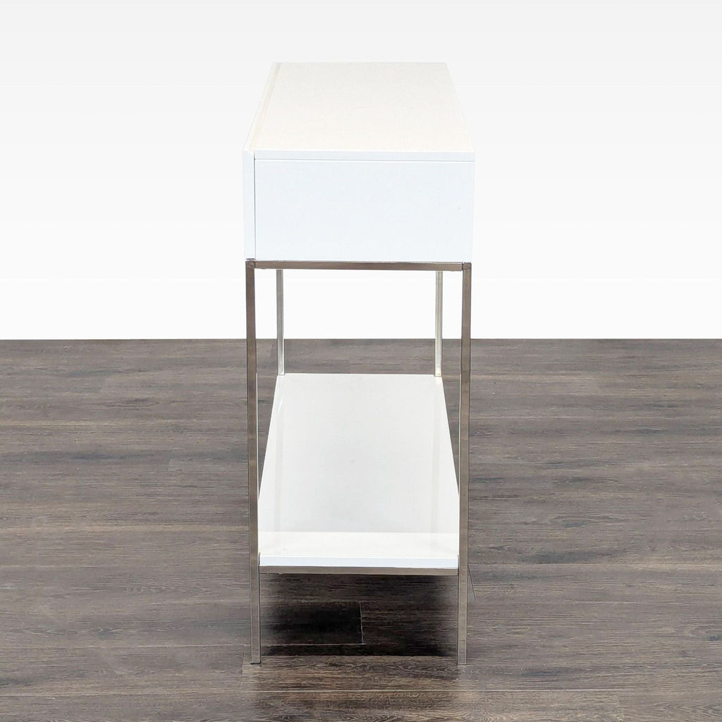 Two Drawer Console Table with Shelf