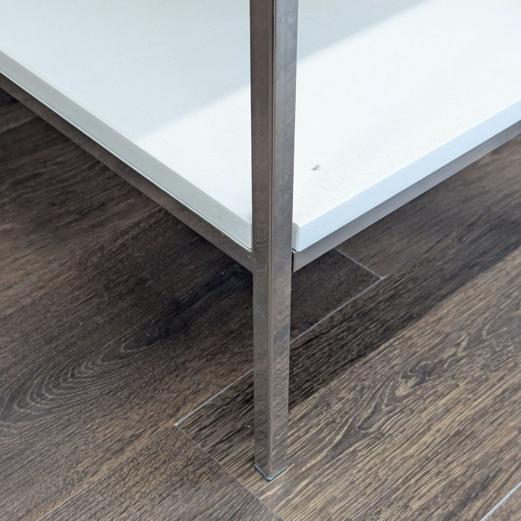 Two Drawer Console Table with Shelf