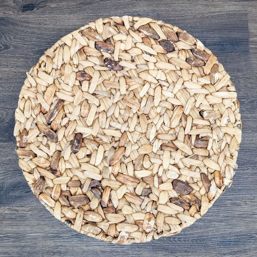 Set of Three Woven Nesting Storage Baskets with Lids