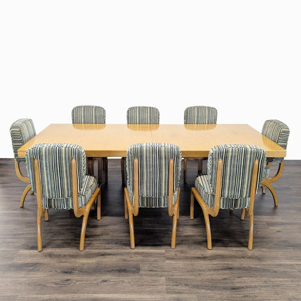 Dining set: Large table with leaf