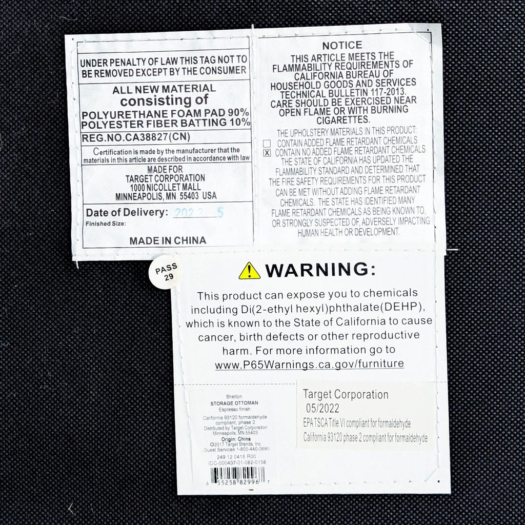 Target Button Tufted Storage Ottoman