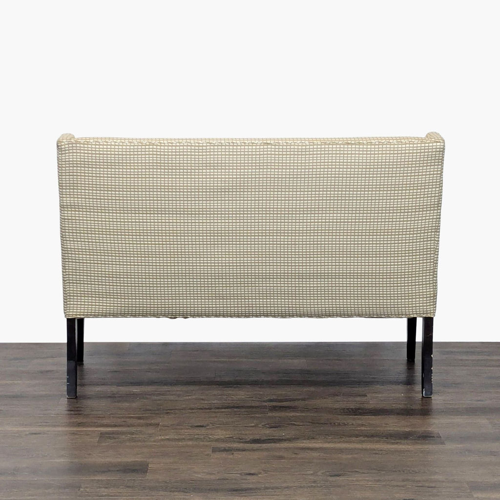 Upholstered Bench on Wood Legs