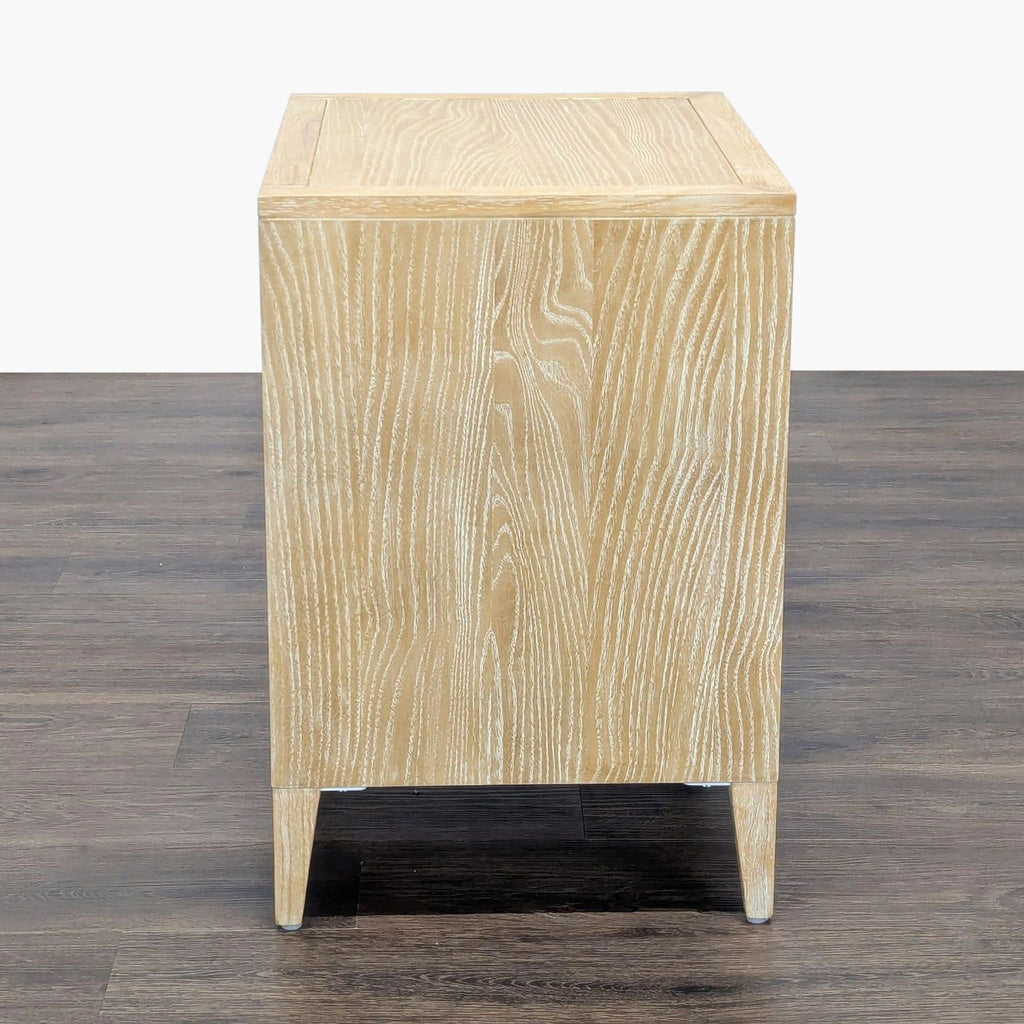 Textured Trellis Nightstand in Natural