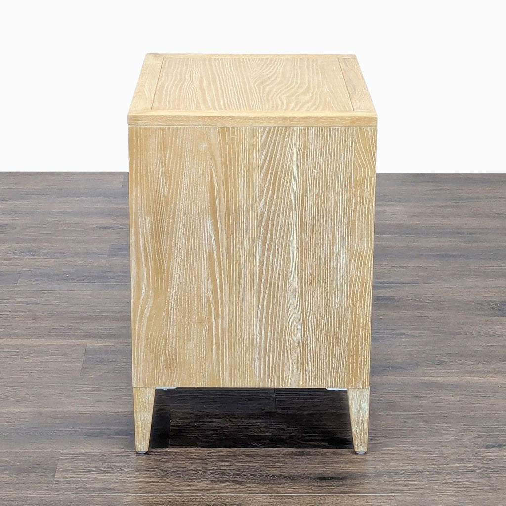 Textured Trellis Nightstand in Natural