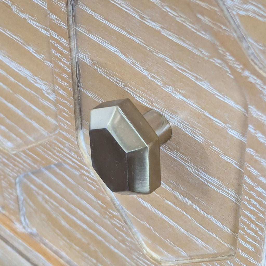 Textured Trellis Nightstand in Natural