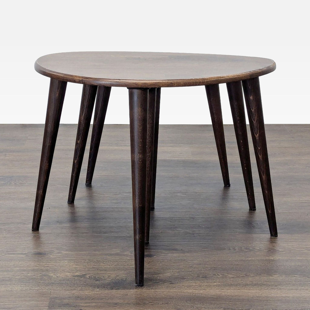 Set of Three Mid-Century Modern Style Wood Nesting Tables