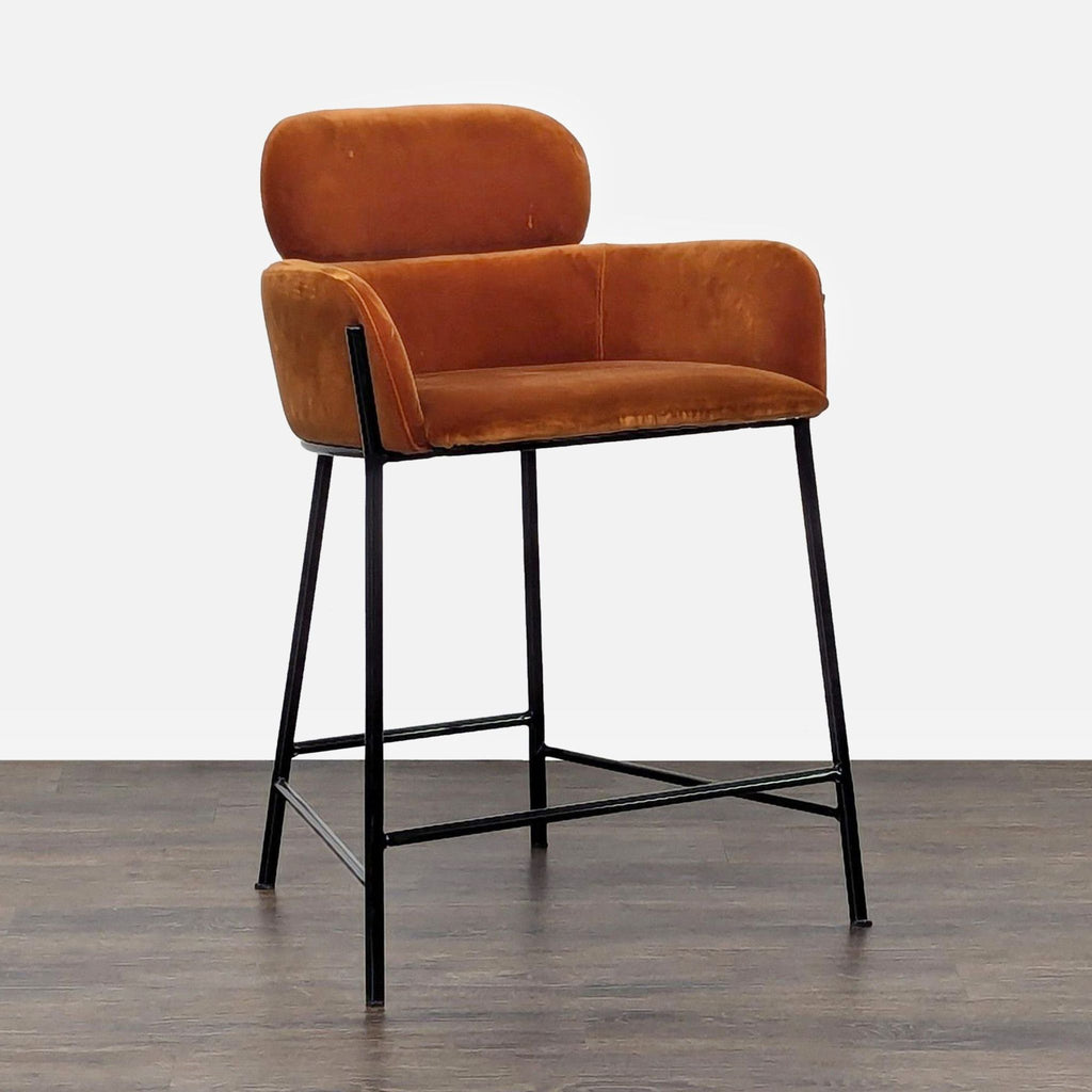 CB2 Azalea Mink Counter Stool