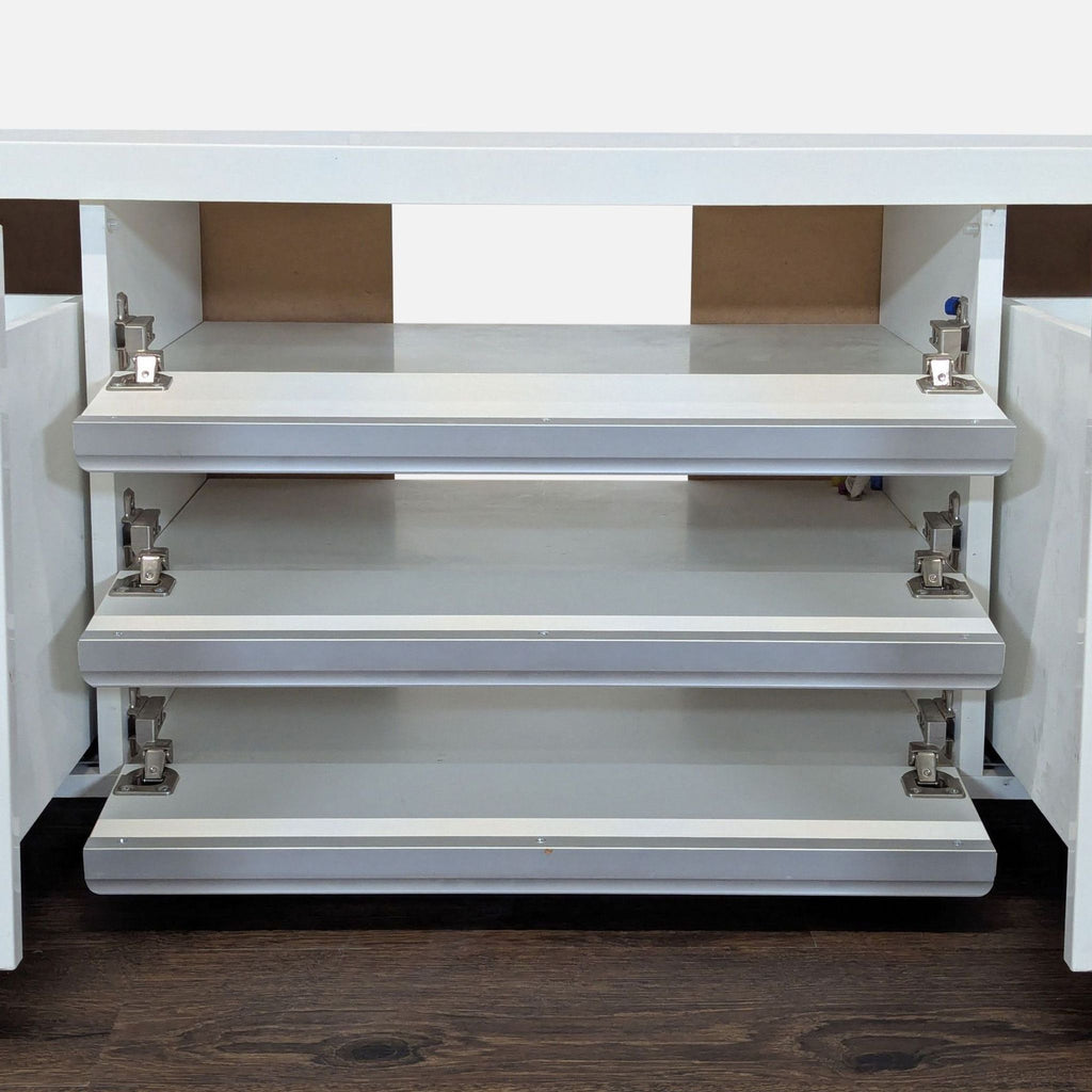 Ikea Besta Burs TV Stand in High Gloss White - Accepted Offer (12.65% discount)