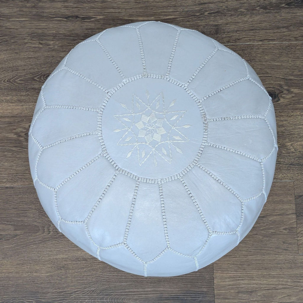 Handmade Moroccan Leather Pouf