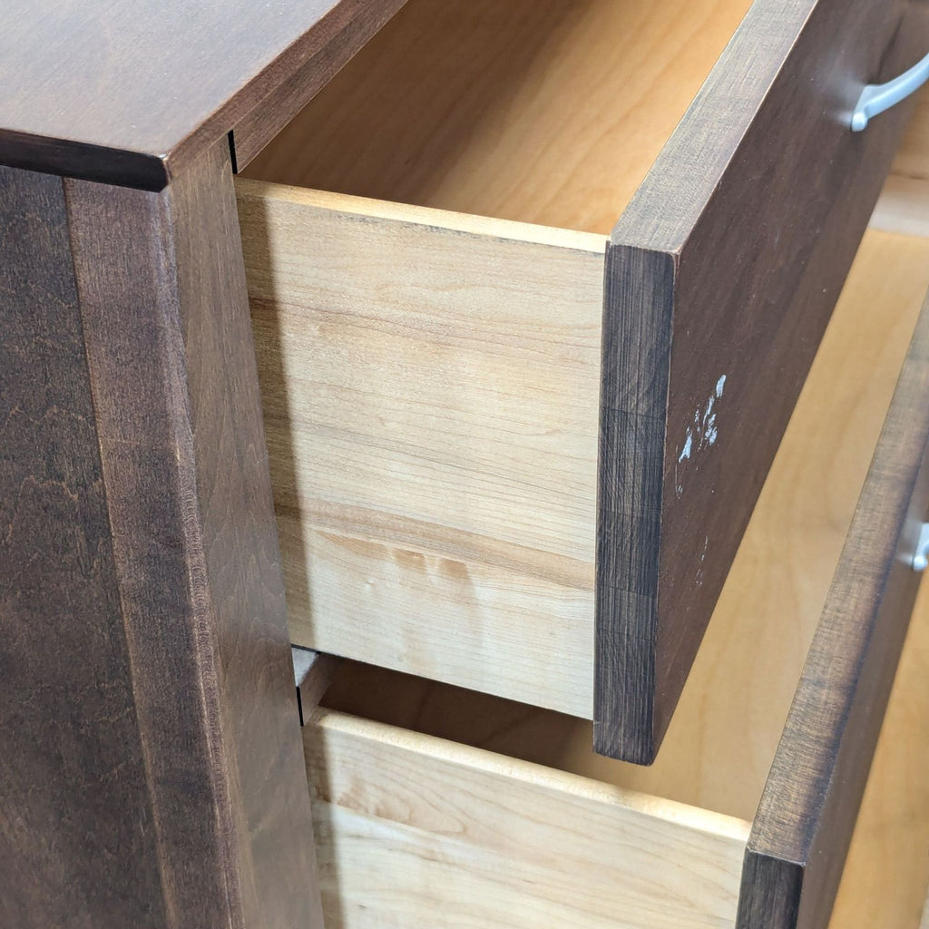 Baronet Maple 6-Drawer Dresser in Dark Wood Finish