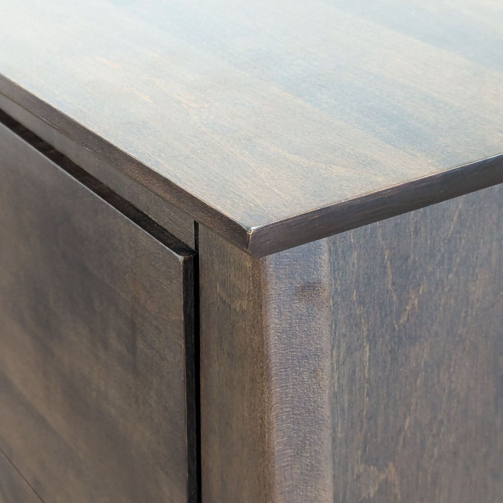 Baronet Maple 6-Drawer Dresser in Dark Wood Finish