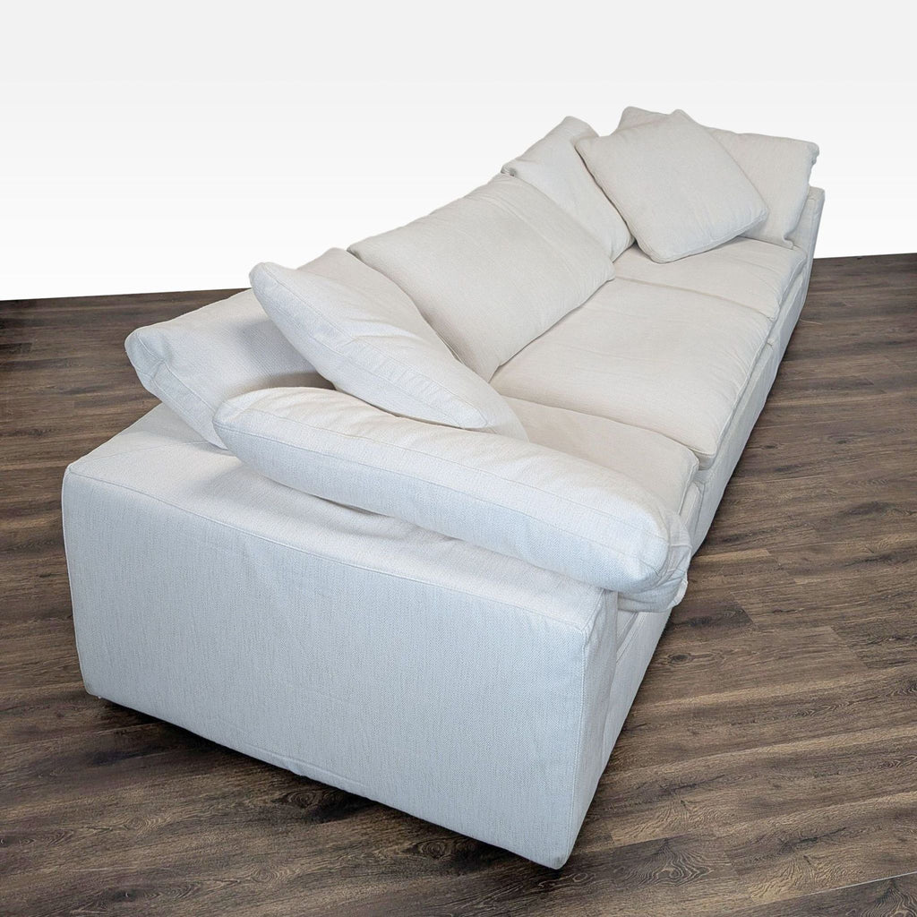 Restoration Hardware Cloud 3-Seat Modern White Sofa