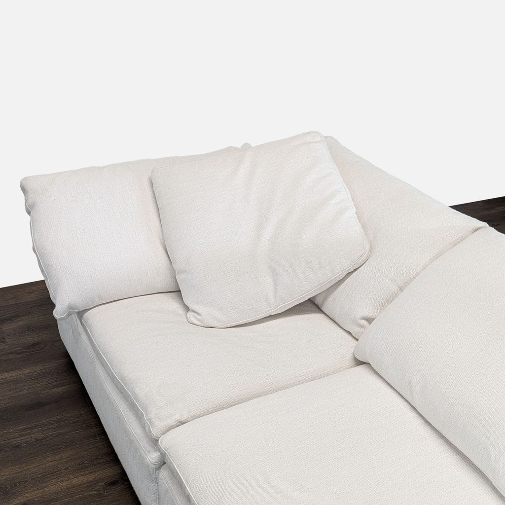 Restoration Hardware Cloud 3-Seat Modern White Sofa