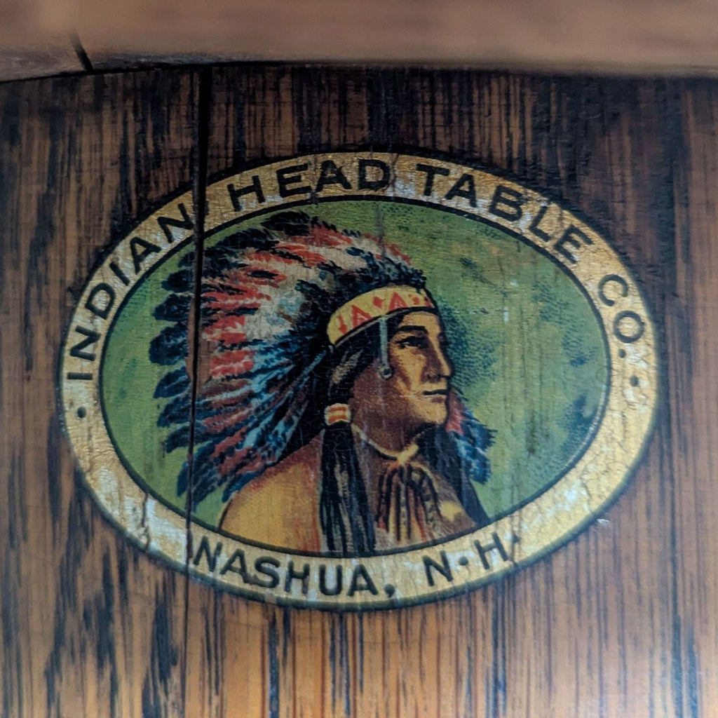 Indian Head Table Co. Solid Wood 5-Piece Dining Set with Round Table and 4 Chairs