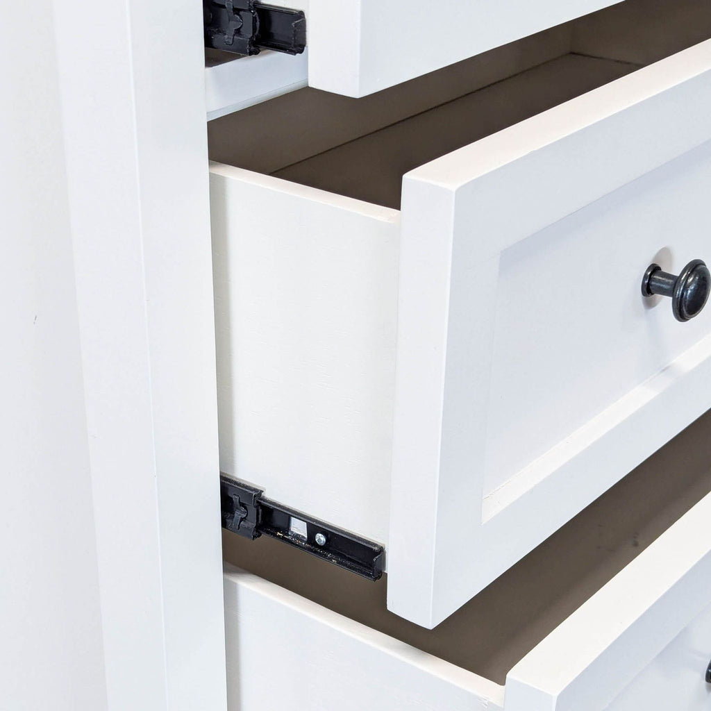 Modus Paragon White 5-Drawer Dresser with Classic Black Knobs