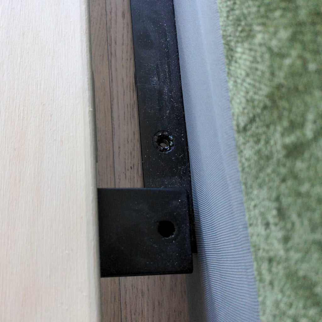 Poly and Bark Genoa Velvet Queen Size Bed Frame - Modern Green Upholstered Platform