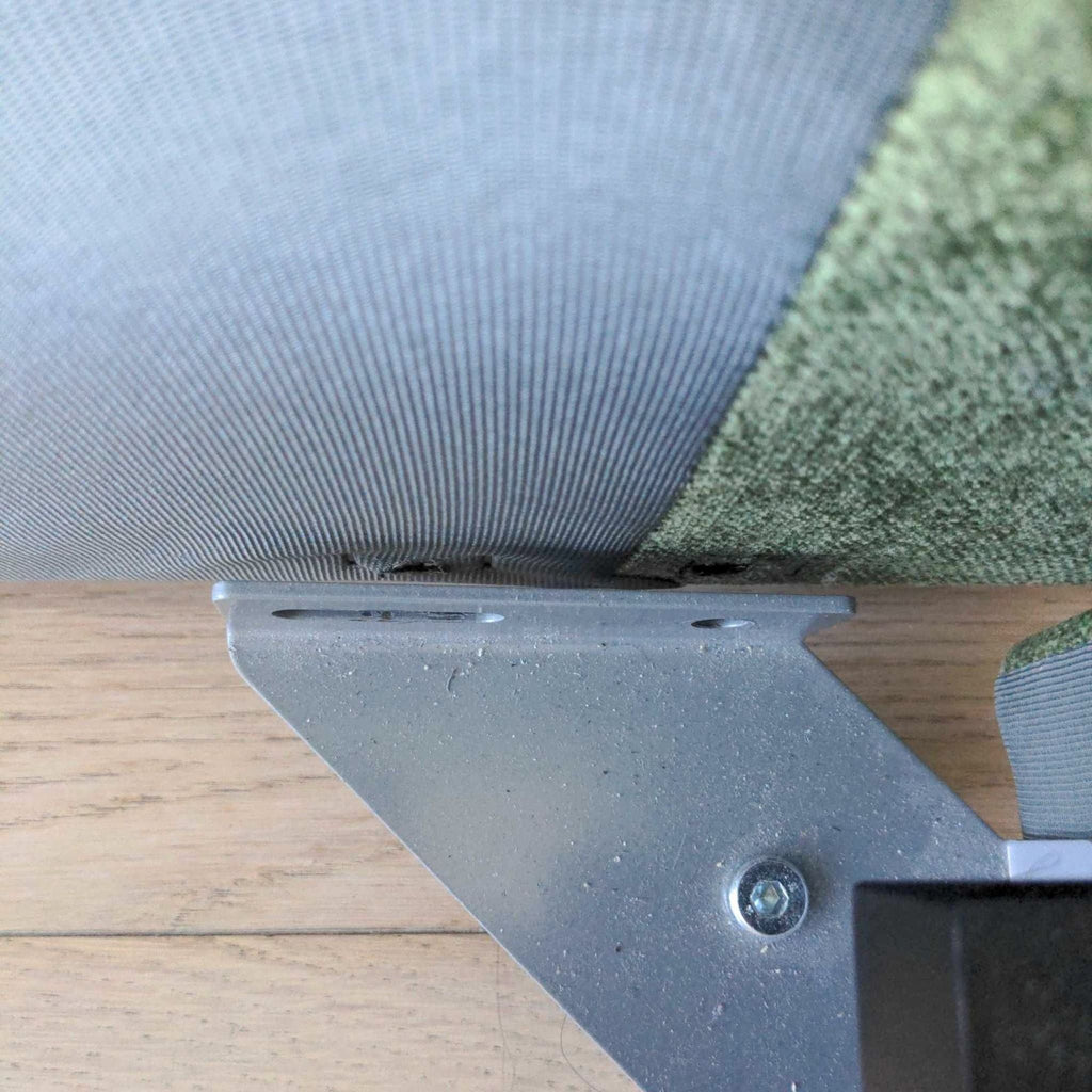 Poly and Bark Genoa Velvet Queen Size Bed Frame - Modern Green Upholstered Platform