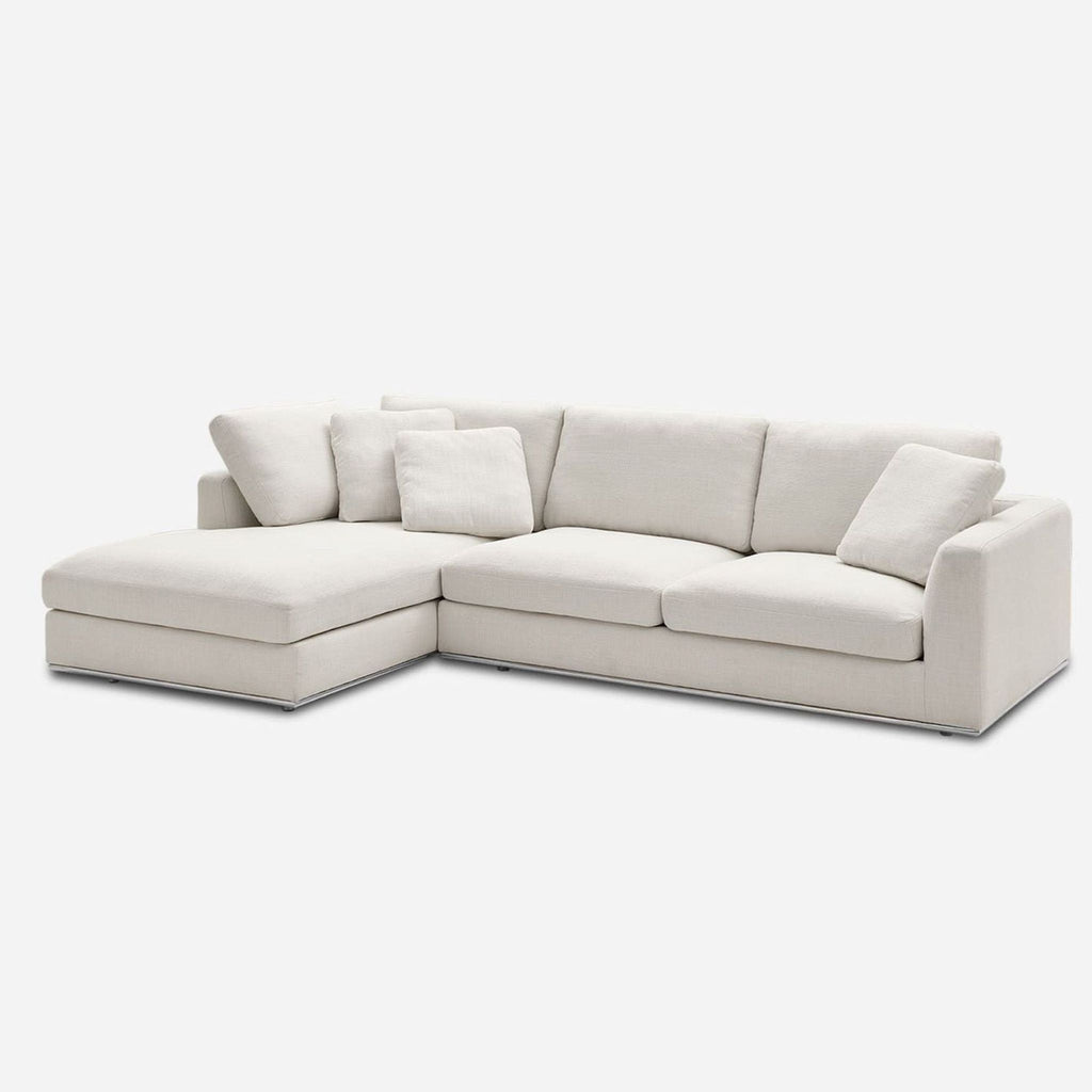 Castlery Hamilton Modern Sectional Sofa with Chaise - Light Beige