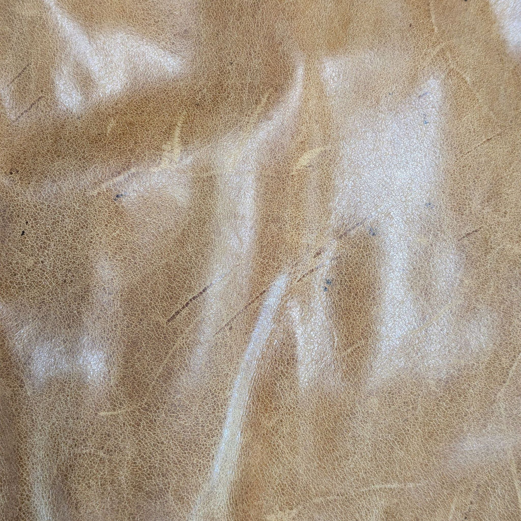 Restoration Hardware Maxwell 3-Seat Distressed Italian Berkshire Leather Sofa