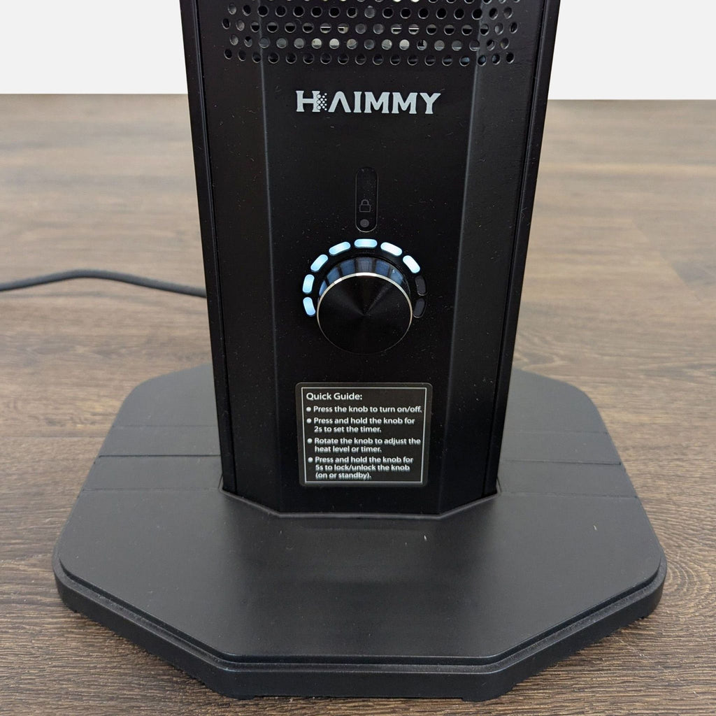 Haimmy Electric Tower Heater, Adjustable Heat, Slim Design
