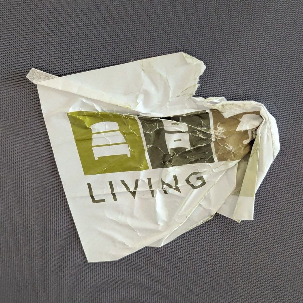 Living Spaces Light Gray Sectional Sofa with Chaise - Modern Comfort