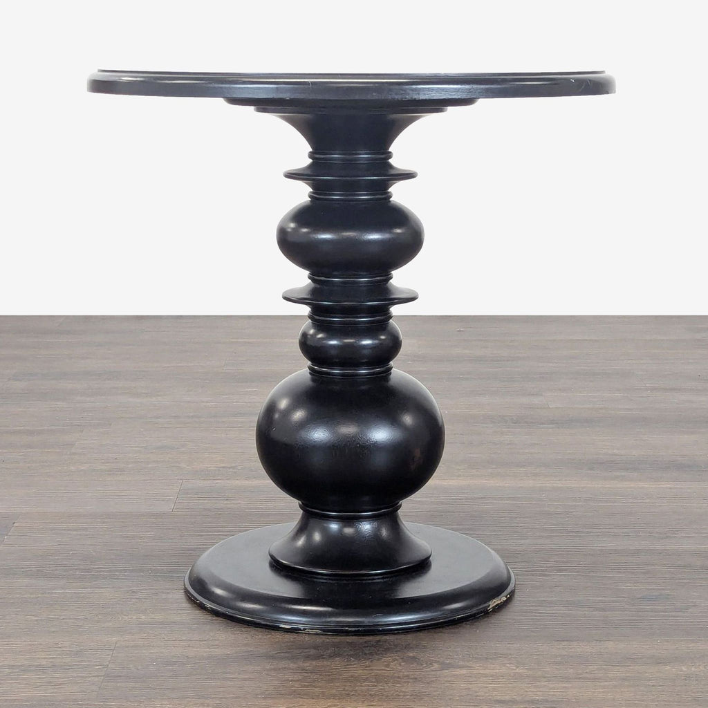 Turned Pedestal End Table