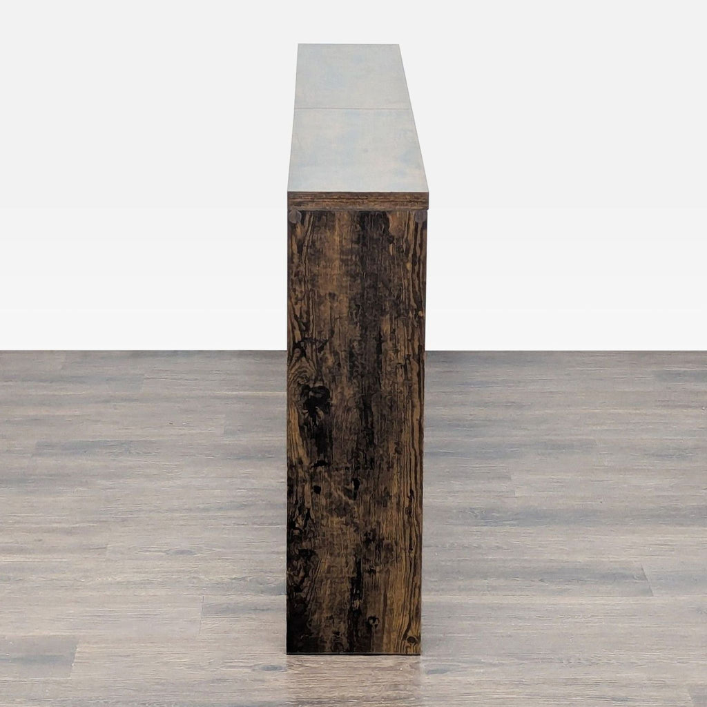 "Skinny" Veneer and Metal Console Table