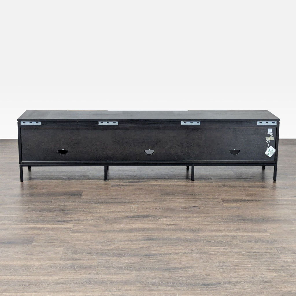 Crate & Barrel Rigby Natural Large Media Console with Base