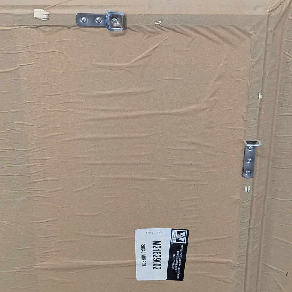 Carved and Beveled Wood Framed Wall Mirror