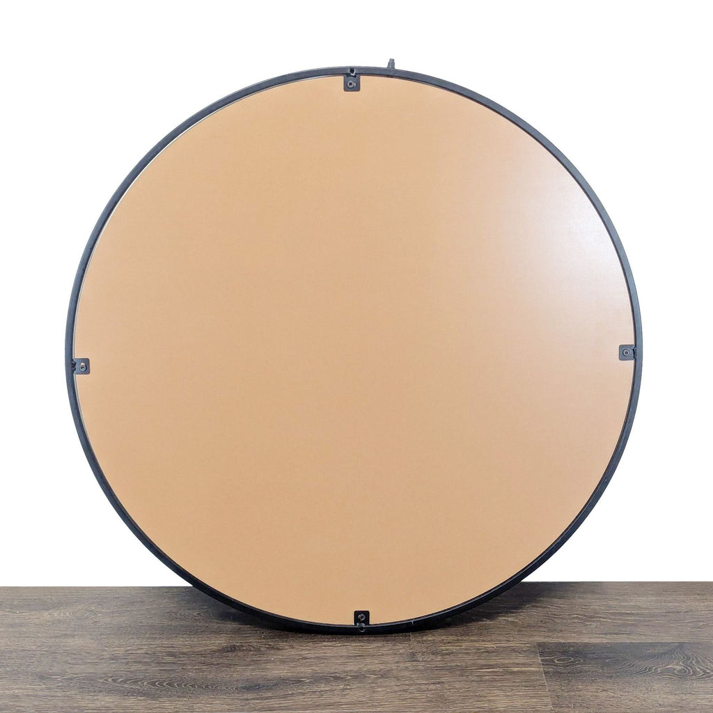 Metal Framed Round Mirror