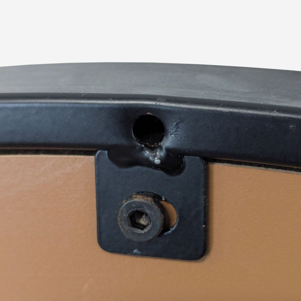 Metal Framed Round Mirror