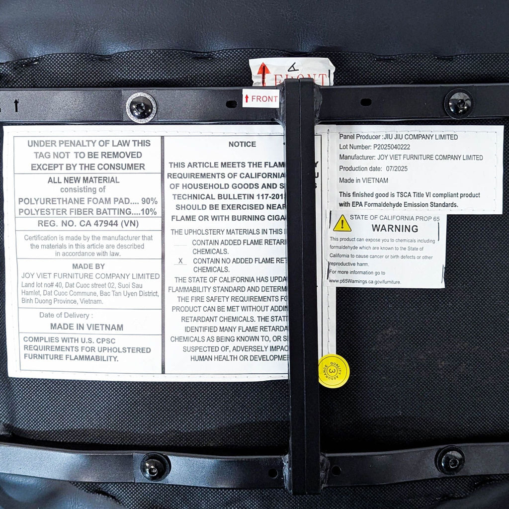 Living Spaces Cobbler Faux Leather Bucket Seat With Baseball Stitch Barstool