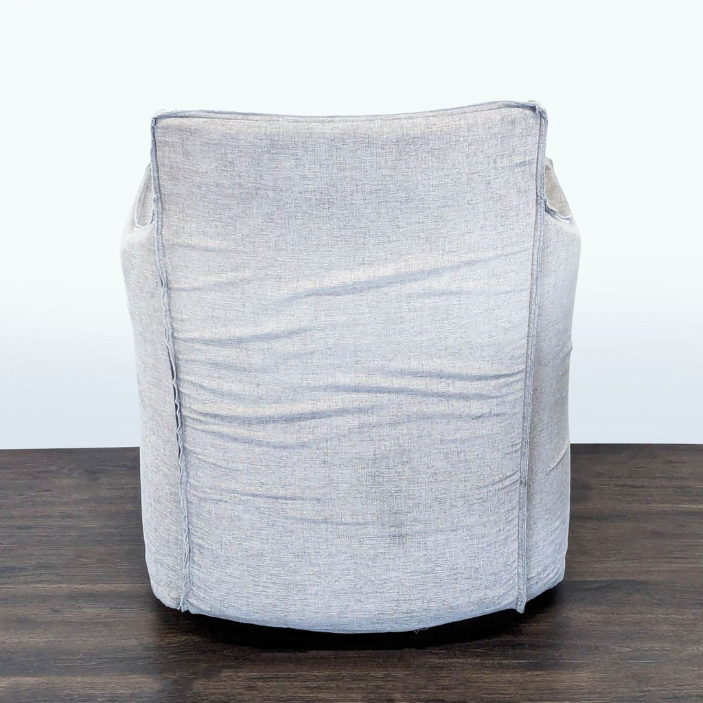 Restoration Hardware Gray Swivel Lounge Chair