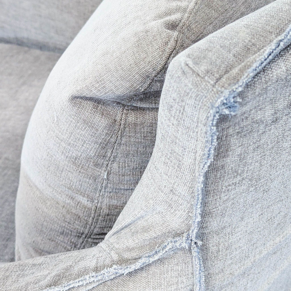 Restoration Hardware Gray Swivel Lounge Chair