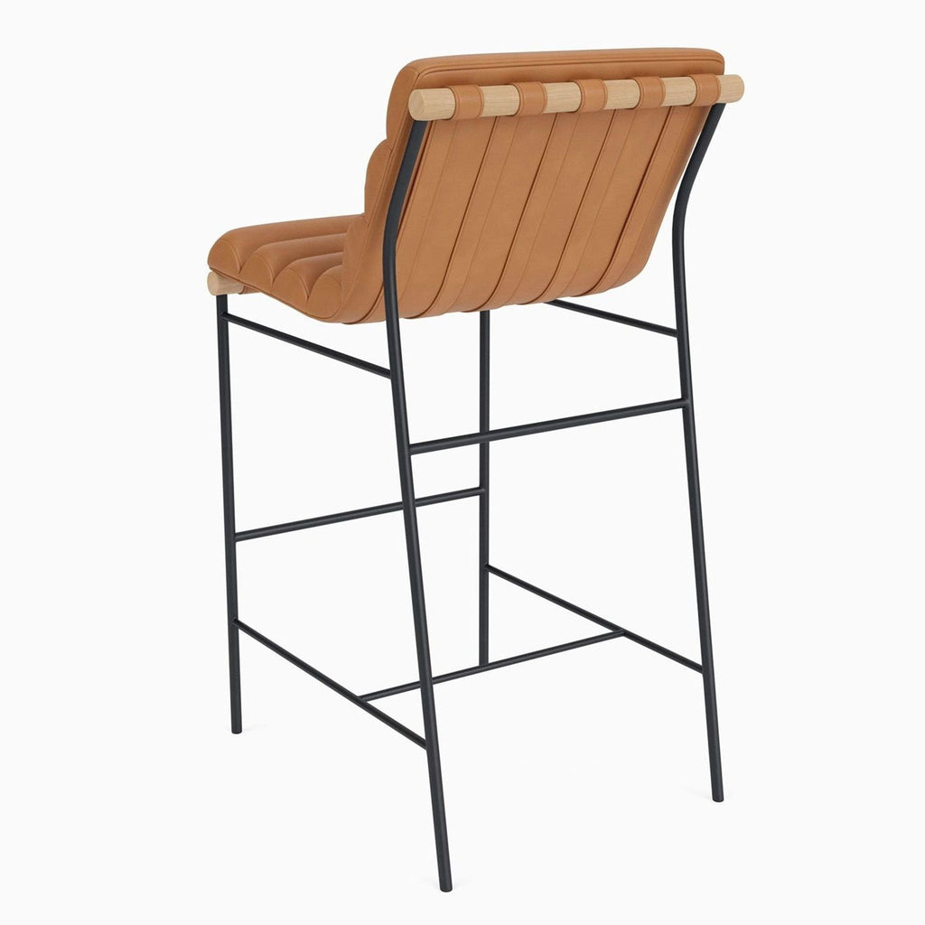 Denver Modern Vail Stool in Saddle Leather