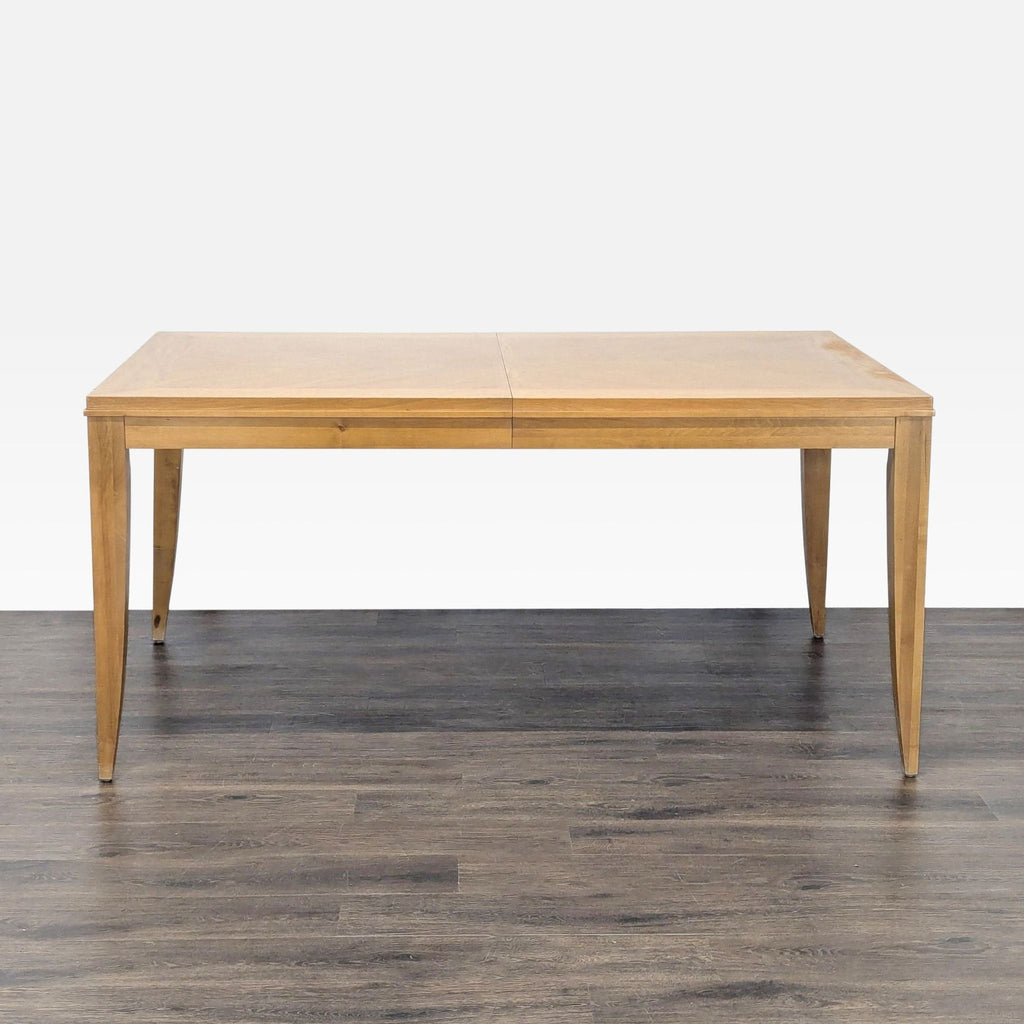 Ethan Allen 6-Piece Dining Set with Black Upholstered Chairs