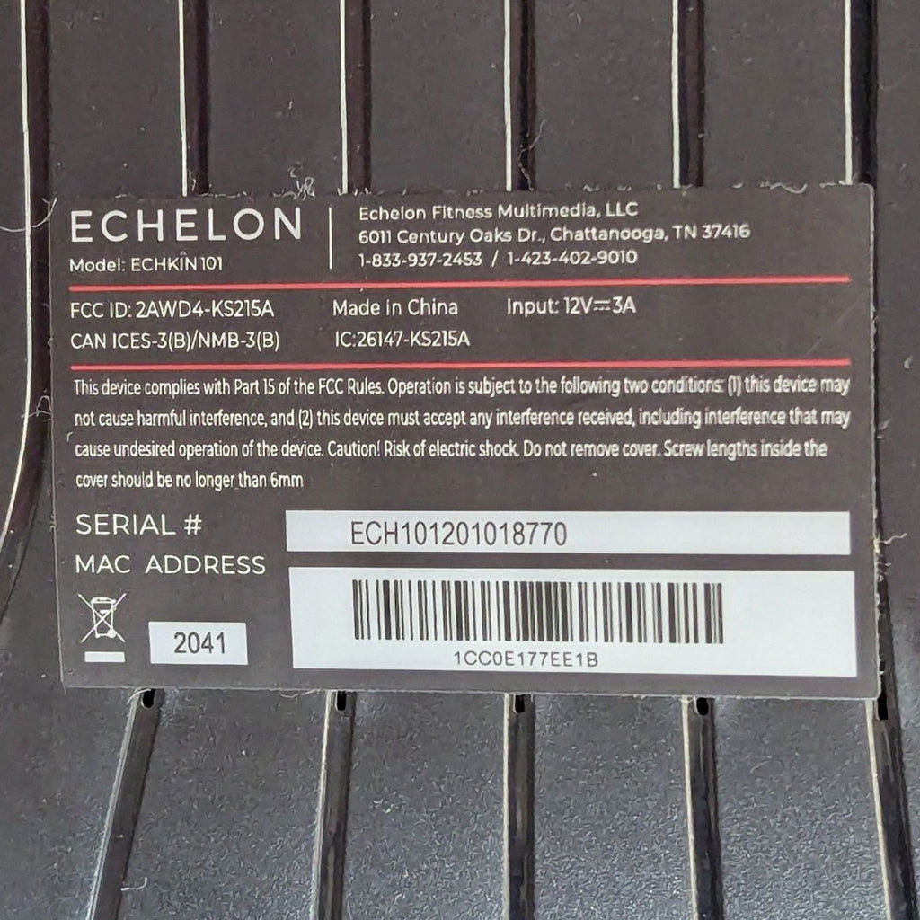 Echelon Connect Smart Exercise Bike with Touchscreen Display
