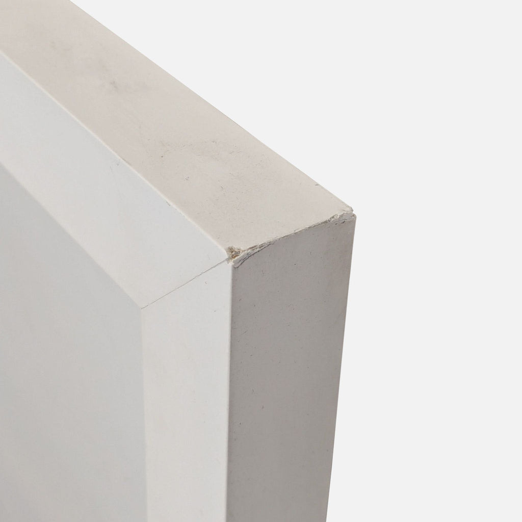 Maker & Moss “Pushing Paint” Abstract Blue Brushstroke Painting – Framed Wall Art