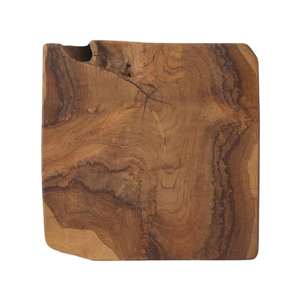 Four Hands Natural Teak Wood Outdoor Accent Stool or Side Table