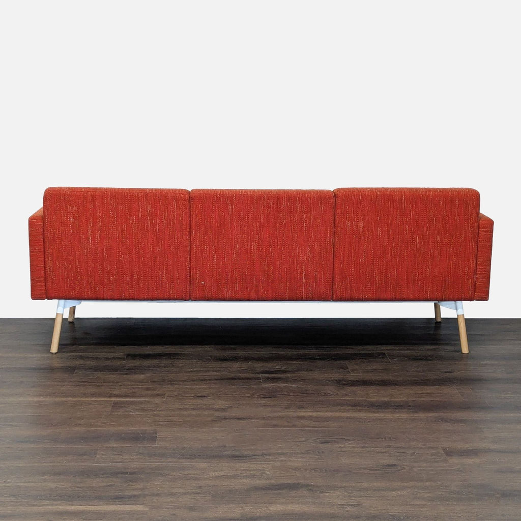 HighTower Tombolo 3-Seat Modern Sofa in Red Fabric