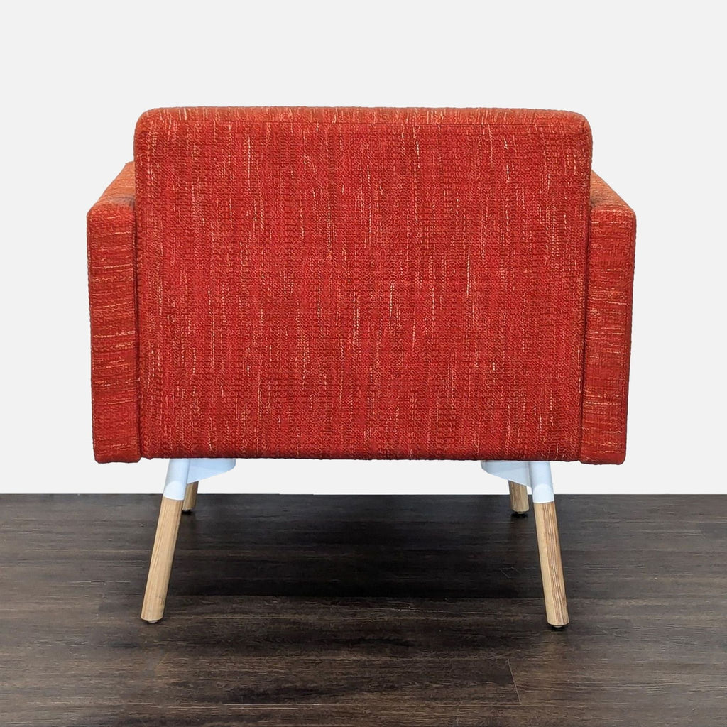 HighTower Tombolo Modern Lounge Chair with Wooden Legs